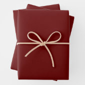 Eleganter Bordeaux Geschenkpapier Set (Beispiel)