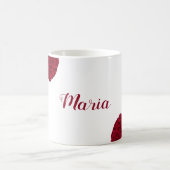 Eleganter Bordeaux Kaffeetasse (Mittel)
