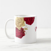 Eleganter Bordeaux Kaffeetasse (Links)