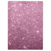 Eleganter bordeauxrosa abstrakter Girl-Glitzer Klemmbrett (Rückseite)