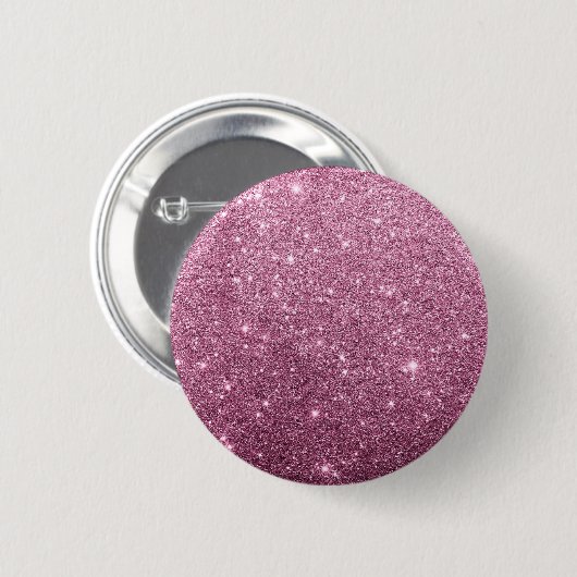 Eleganter bordeauxrosa abstrakter Glitzer Button (Vorne & Hinten)