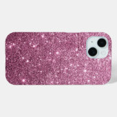 Eleganter bordeauxrosa abstrakter Glitzer Case-Mate iPhone Hülle (Rückseite (Horizontal))