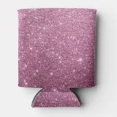 Eleganter bordeauxrosa abstrakter Glitzer Dosenkühler (Vorderseite)