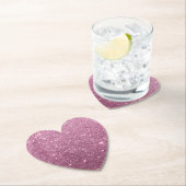 Eleganter bordeauxrosa abstrakter Glitzer Untersetzer (Vor Ort)