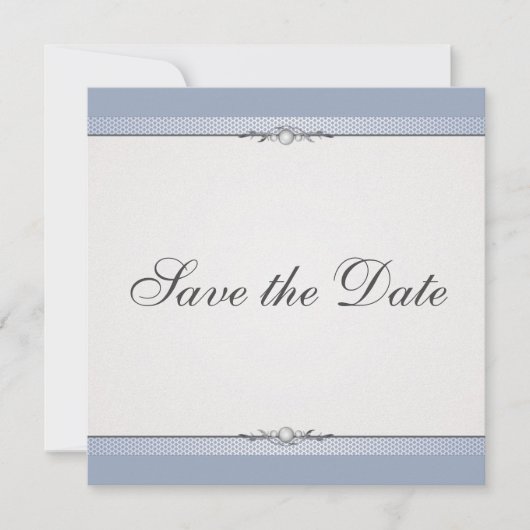 Eleganter Border Save the Date (Vorderseite)