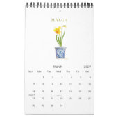 Eleganter Botanischer Aquarellkalender 2026 Kalender (Mär 2027)