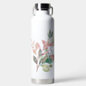 Eleganter botanischer Blätter Personalisierter Nam Trinkflasche (Vorderseite)