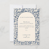 Eleganter Botanischer Botanischer Botanischer Bota Dankeskarte (Vorderseite)