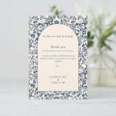 Eleganter Botanischer Botanischer Botanischer Bota Dankeskarte (Stehend Vorderseite)