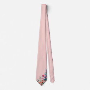 Eleganter botanischer Druck Krawatte