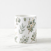 Eleganter Botanischer Eukalyptus-Becher Kaffeetasse (Mittel)