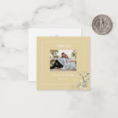 Eleganter botanischer Eukalyptus Buttercup Vielen Mitteilungskarte (Vorderseite/Rückseite Beispiel)