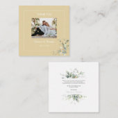 Eleganter botanischer Eukalyptus Buttercup Vielen Mitteilungskarte (Vorne/Hinten)