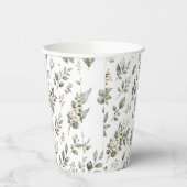 Eleganter botanischer Eukalyptus-Papierbecher Pappbecher (Links)