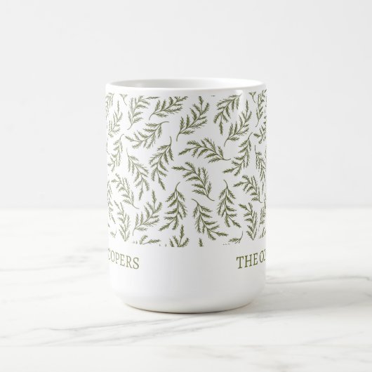 Eleganter botanischer Feiertag Kaffeetasse (Mittel)