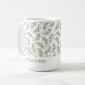 Eleganter botanischer Feiertag Kaffeetasse (Vorderseite Links)