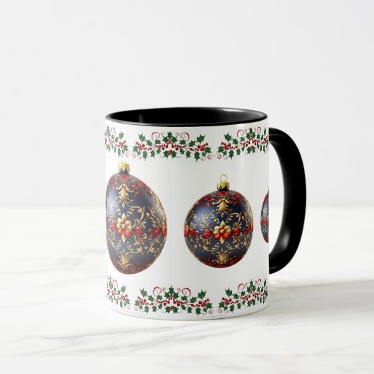 Eleganter botanischer Feiertag Tasse (VorderseiteRechts)