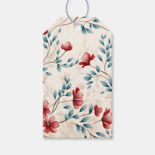 Eleganter botanischer floraler Zweig Geschenkanhänger