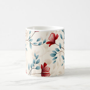 Eleganter botanischer floraler Zweig Kaffeetasse