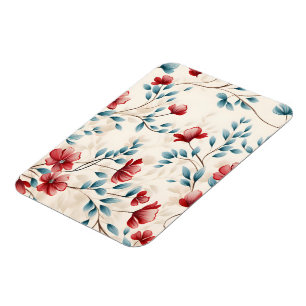 Eleganter botanischer floraler Zweig Magnet