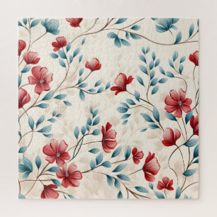 Eleganter botanischer floraler Zweig Puzzle