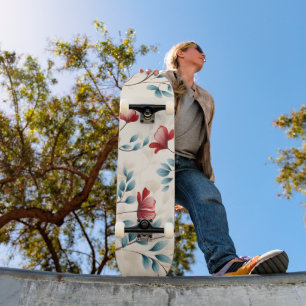 Eleganter botanischer floraler Zweig Skateboard