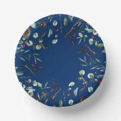 Eleganter botanischer Garten 2025 Neues Jahr Pappteller (Vorderseite)