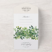 Eleganter botanischer Garten Frühjahrssommer Hochz All In One Einladung (Außenbereich)