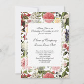 Eleganter botanischer Garten Gala Abendessen Einladung (Vorderseite)