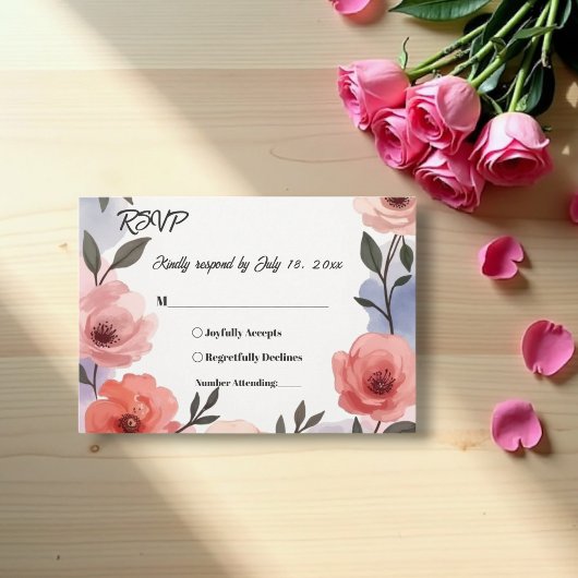 Eleganter Botanischer Garten RSVP Karte