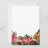 Eleganter botanischer Garten Sommer Flora Quincean Einladung (Rückseite)