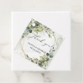 Eleganter botanischer grüner Eukalyptus geometrisc Geschenkanhänger (Beispiel)