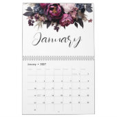 Eleganter botanischer Kalender (Jan 2027)
