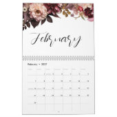 Eleganter botanischer Kalender (Feb 2027)