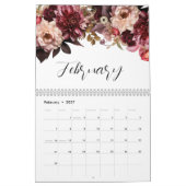 Eleganter botanischer Kalender (Feb 2027)