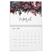 Eleganter botanischer Kalender (Mär 2027)