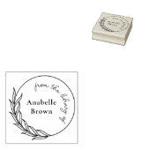 Eleganter botanischer Kranz aus der Bibliothek Gummistempel (Stempel)