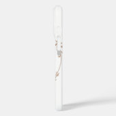 Eleganter botanischer Kranz mit Zen-Zitat Case-Mate iPhone Hülle (Rückseite / Links)