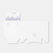 Eleganter botanischer Lavendel Wedding danke Geschenkschachtel (Ungefaltet)