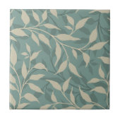 Eleganter Botanischer Leaf Dance Foliage HD Beige  Fliese (Vorderseite)