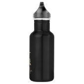 Eleganter Botanischer Monogram Gold Letter K Edelstahlflasche (Rechts)