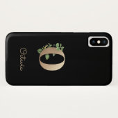 Eleganter Botanischer Monogram Gold Letter O Case-Mate iPhone Hülle (Rückseite (Horizontal))