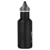 Eleganter Botanischer Monogram Gold Letter R Edelstahlflasche (Links)