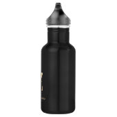 Eleganter Botanischer Monogram Gold Letter Z Edelstahlflasche (Rechts)