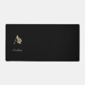Eleganter Botanischer Monogramm-Brief A Schreibtischunterlage (Vorderseite)