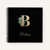 Eleganter Botanischer Monogramm-Brief B Notizblock (Vorderseite)