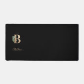 Eleganter Botanischer Monogramm-Brief B Schreibtischunterlage (Vorderseite)