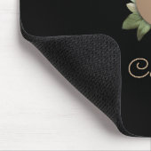 Eleganter Botanischer Monogramm-Brief C Mousepad (Ecke)