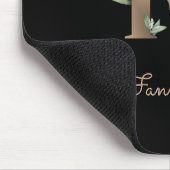 Eleganter Botanischer Monogramm-Brief F Mousepad (Ecke)