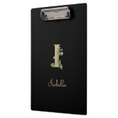 Eleganter Botanischer Monogramm-Brief I Klemmbrett (Links)